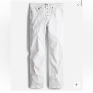 J Crew Vintage Slim Straight White Jeans Size 35